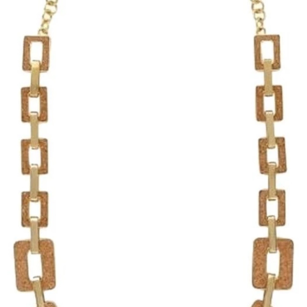 Kate Spade City Reverable Gold Rectangular Link Necklace - Picture 5 of 5
